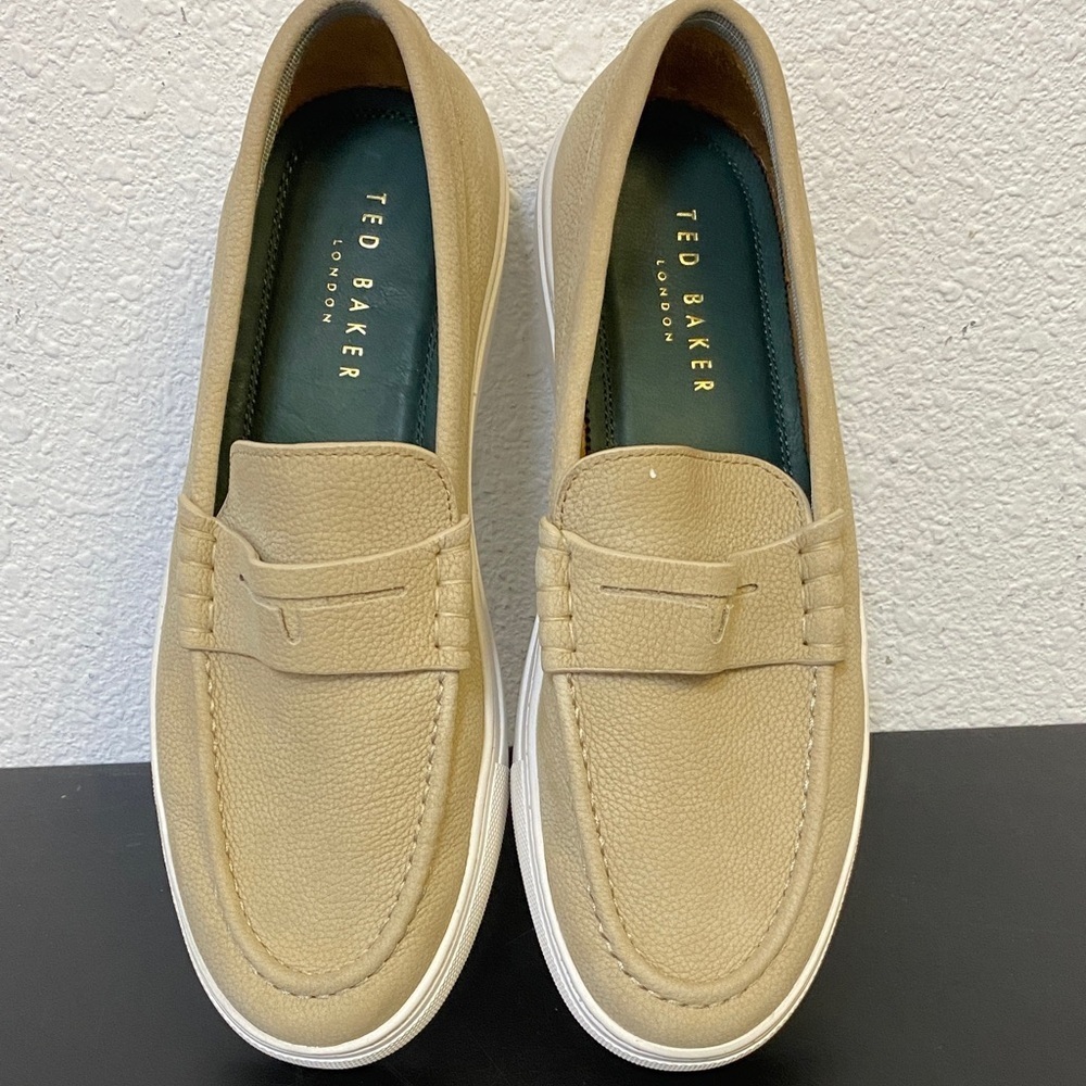 Ted Baker Miicke 6 Nubuck Loafers In Beige 9.5 US